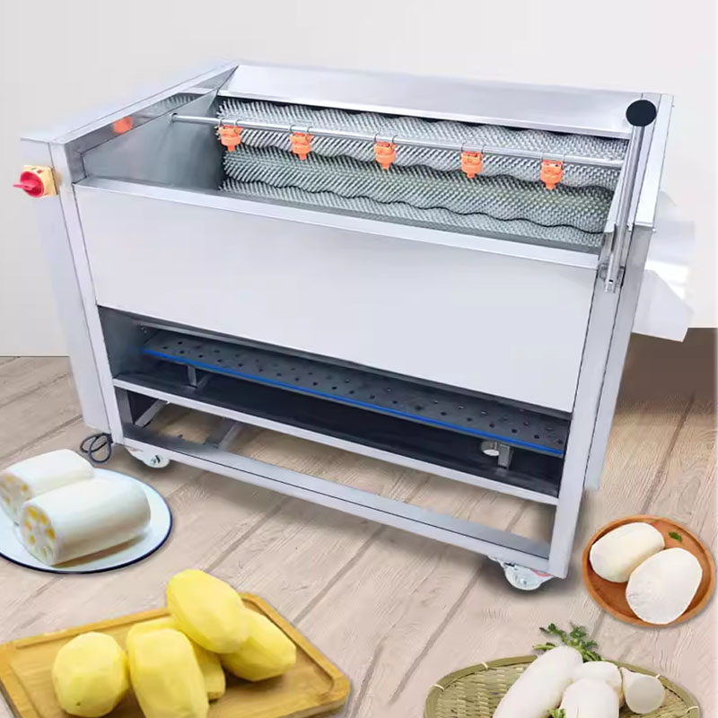 เครื่องล้างผักแบบลูกกลิ้งแปรงเ - Commercial Potato Peeler Machine บทวิจารณ์และราคา