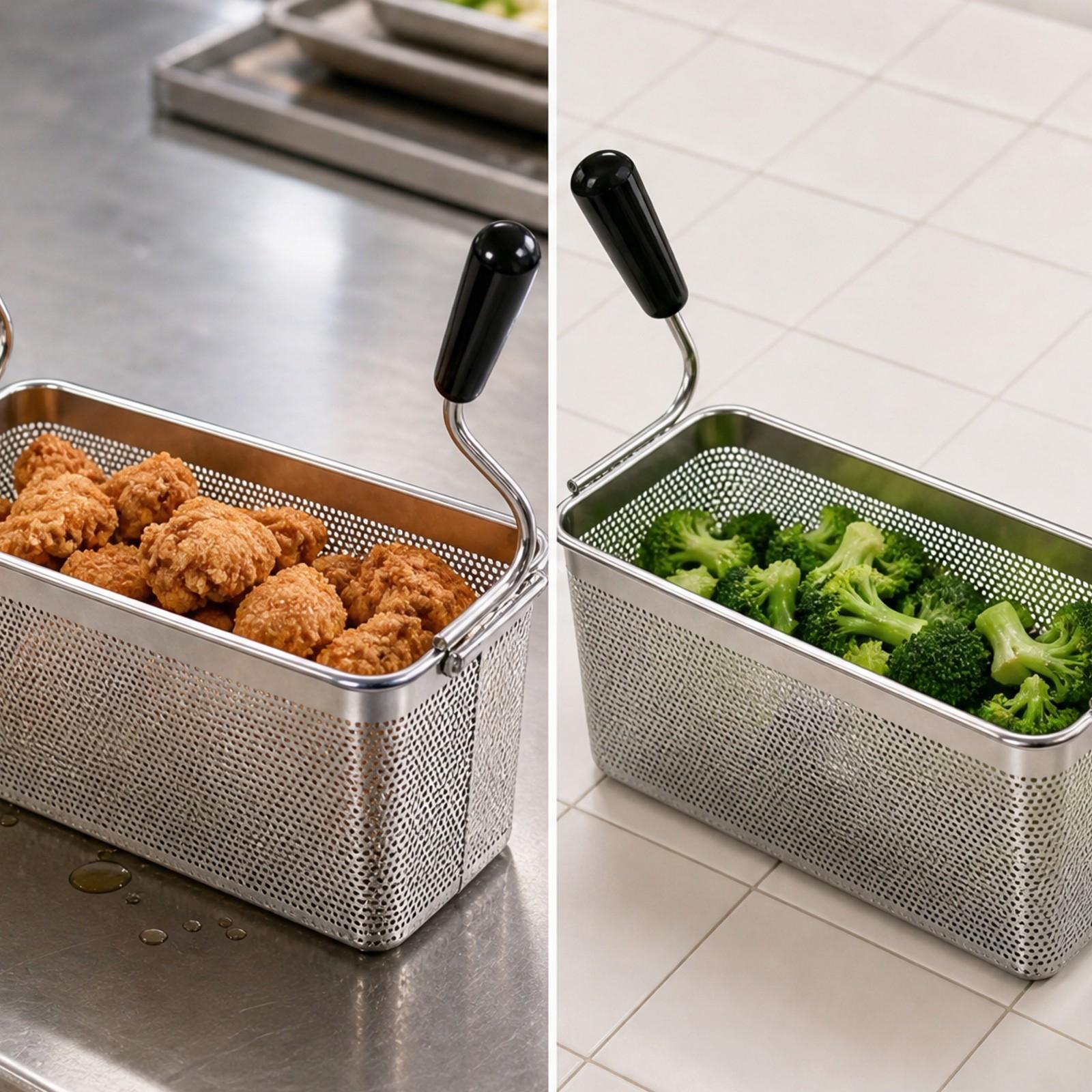 ตะกร้าทอดสำหรับใช้ในเชิงพาณิชย - Fryer Basket Commercial Stainless บทวิจารณ์และราคา