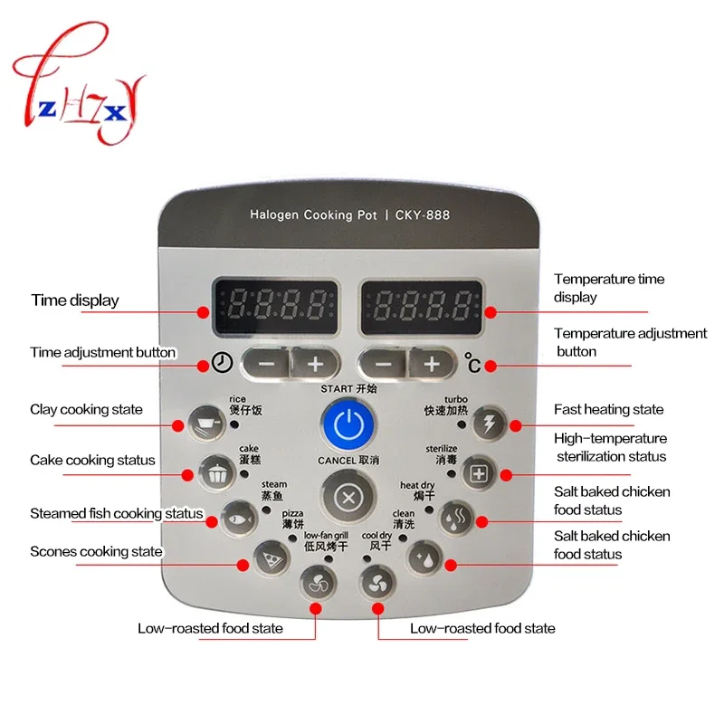 ครัวเรือน 220v ใช้เตาอบไมโครเว - Countertop Deep Fryer With Timer บทวิจารณ์และราคา