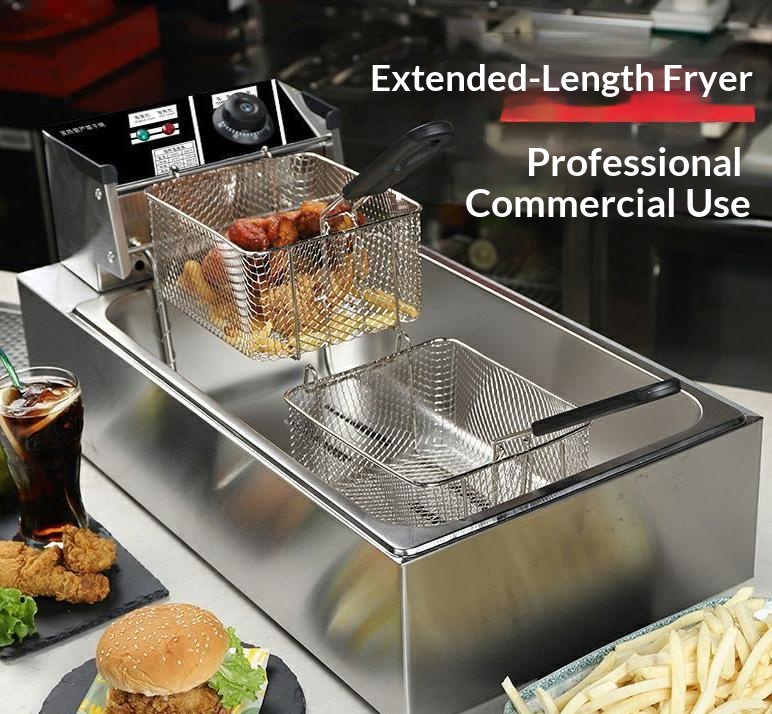 ใช้ได้กับหม้อทอดไฟฟ้าสแตนเลสหน - Electric Fryer Commercial 20L บทวิจารณ์และราคา