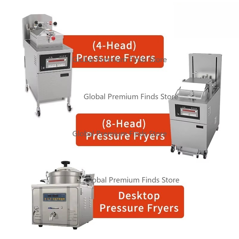 หม้อทอดไก่แบบแรงดัน 8 หัว สำหร - Pressure Fryer Commercial Chicken บทวิจารณ์และราคา
