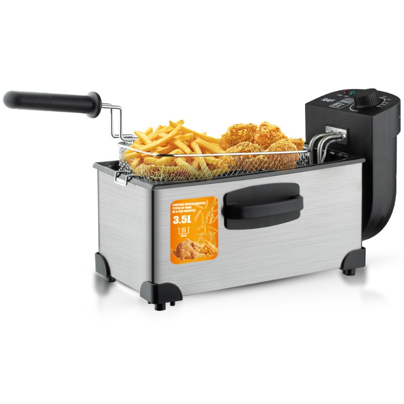 หม้อทอดไฟฟ้า EU/UK 2000W ความจ - Countertop Deep Fryer With Timer บทวิจารณ์และราคา