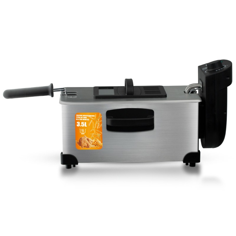 หม้อทอดไฟฟ้า EU/UK 2000W ความจ - Countertop Deep Fryer With Timer บทวิจารณ์และราคา