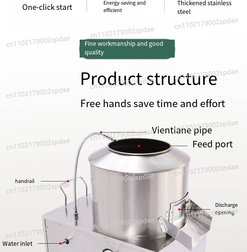 เครื่องปอกมันฝรั่ง ข่า ขิง แคร - Commercial Potato Peeler Machine บทวิจารณ์และราคา