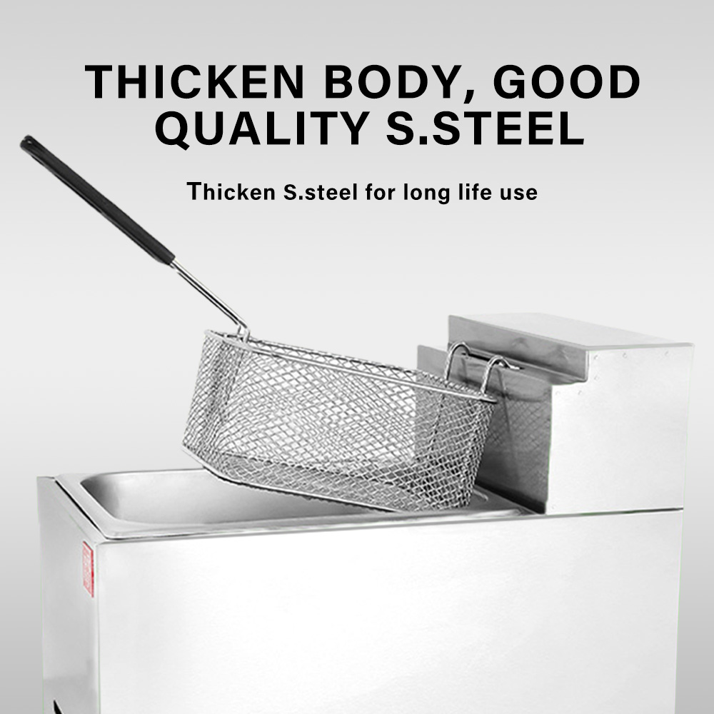 เครื่องทอดแก๊ส LPG แบบตั้งโต๊ะ - Fryer Basket Commercial Stainless บทวิจารณ์และราคา
