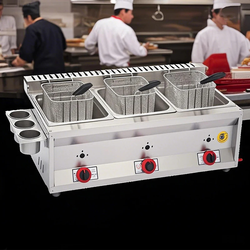 เครื่องทอดไก่ทอดแบบแก๊สขนาด 8  - Commercial Gas Deep Fryer Propane บทวิจารณ์และราคา