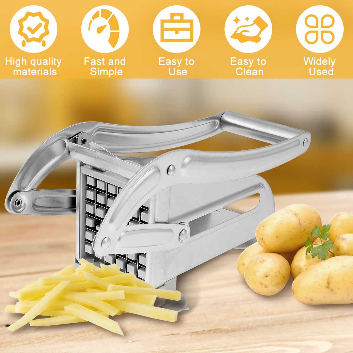 เครื่องตัดทอดฝรั่งเศสสแตนเลสแล - Commercial French Fry Cutter บทวิจารณ์และราคา