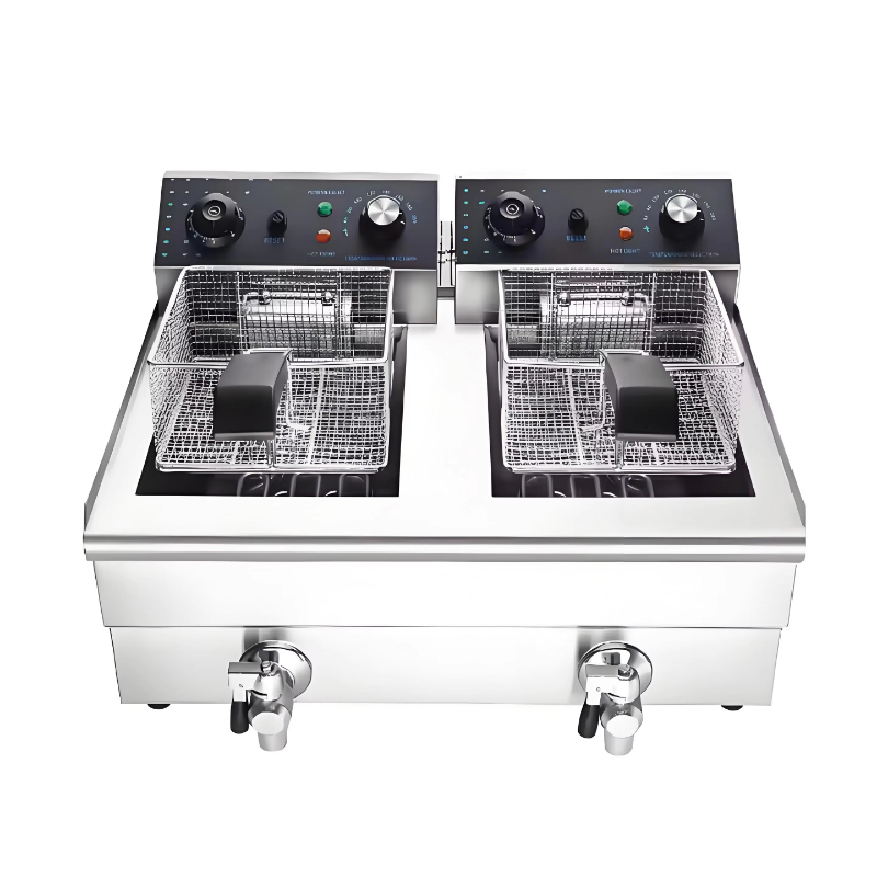 หม้อทอดไฟฟ้าเชิงพาณิชย์แบบสองช - Electric Fryer Commercial 20L บทวิจารณ์และราคา