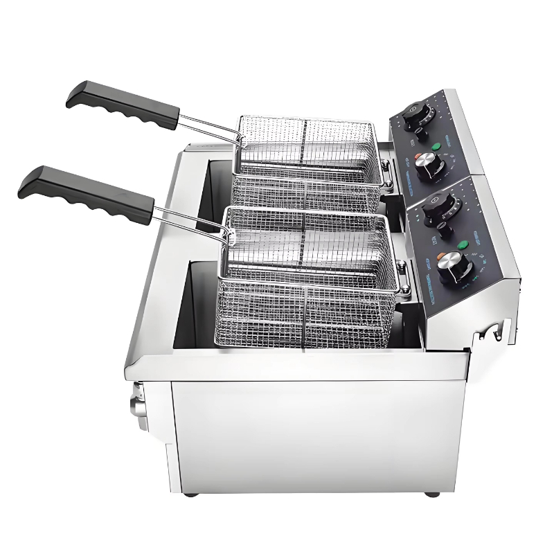 หม้อทอดไฟฟ้าเชิงพาณิชย์แบบสองช - Electric Fryer Commercial 20L บทวิจารณ์และราคา