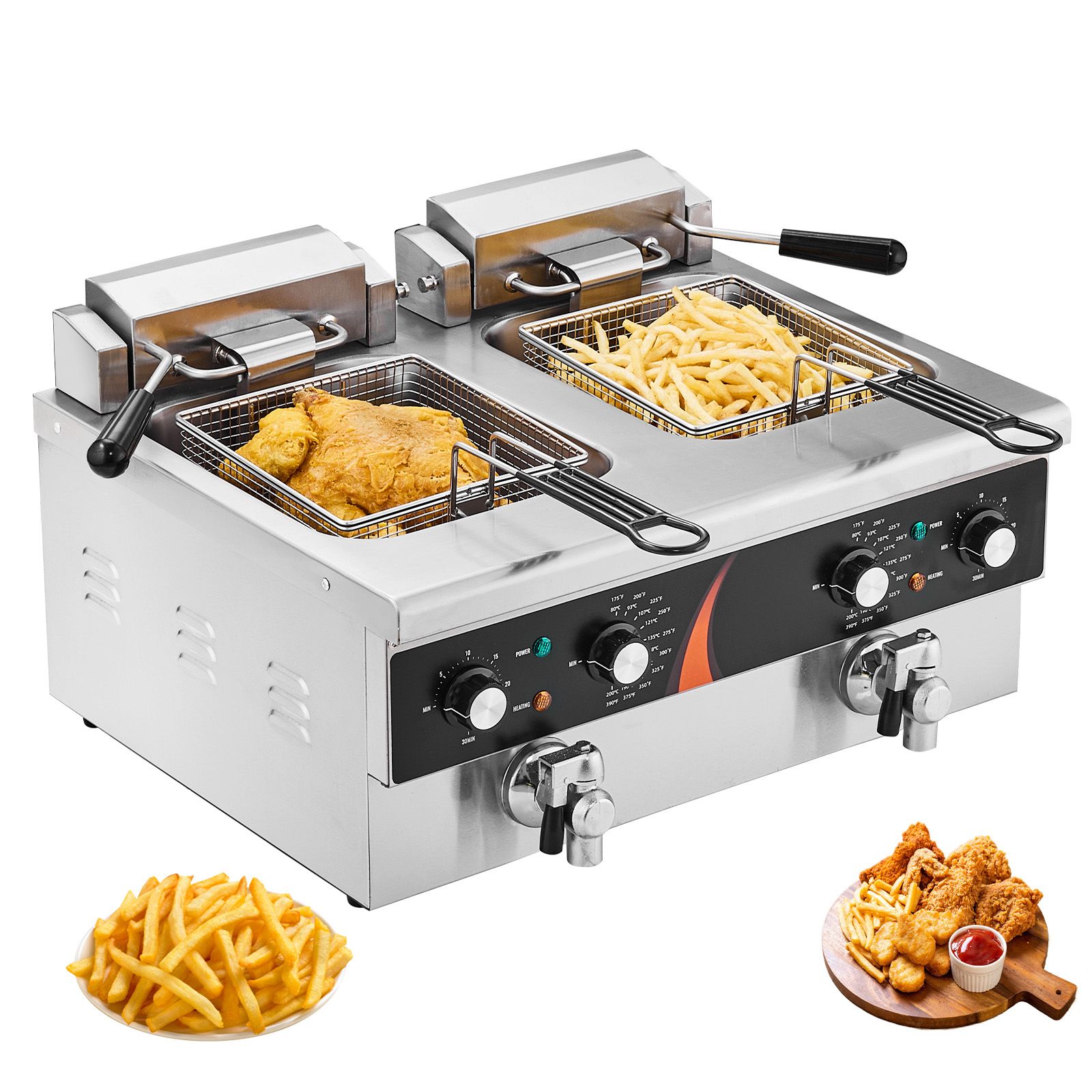 หม้อทอดไฟฟ้าเชิงพาณิชย์ 3500 ว - Fryer Basket Commercial Stainless บทวิจารณ์และราคา