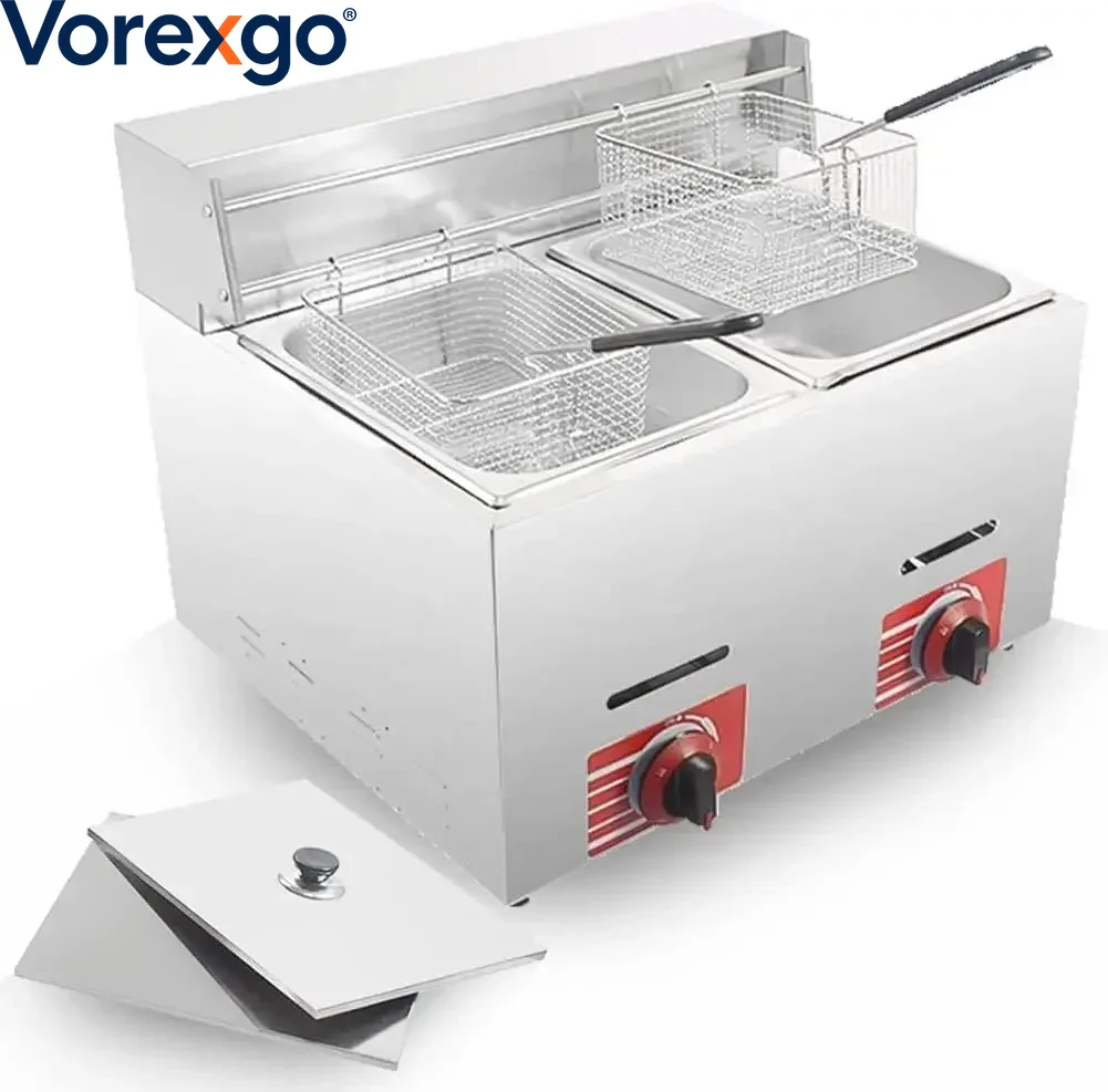 เครื่องทอดแก๊ส LPG สำหรับใช้ใน - Commercial Gas Deep Fryer Propane บทวิจารณ์และราคา