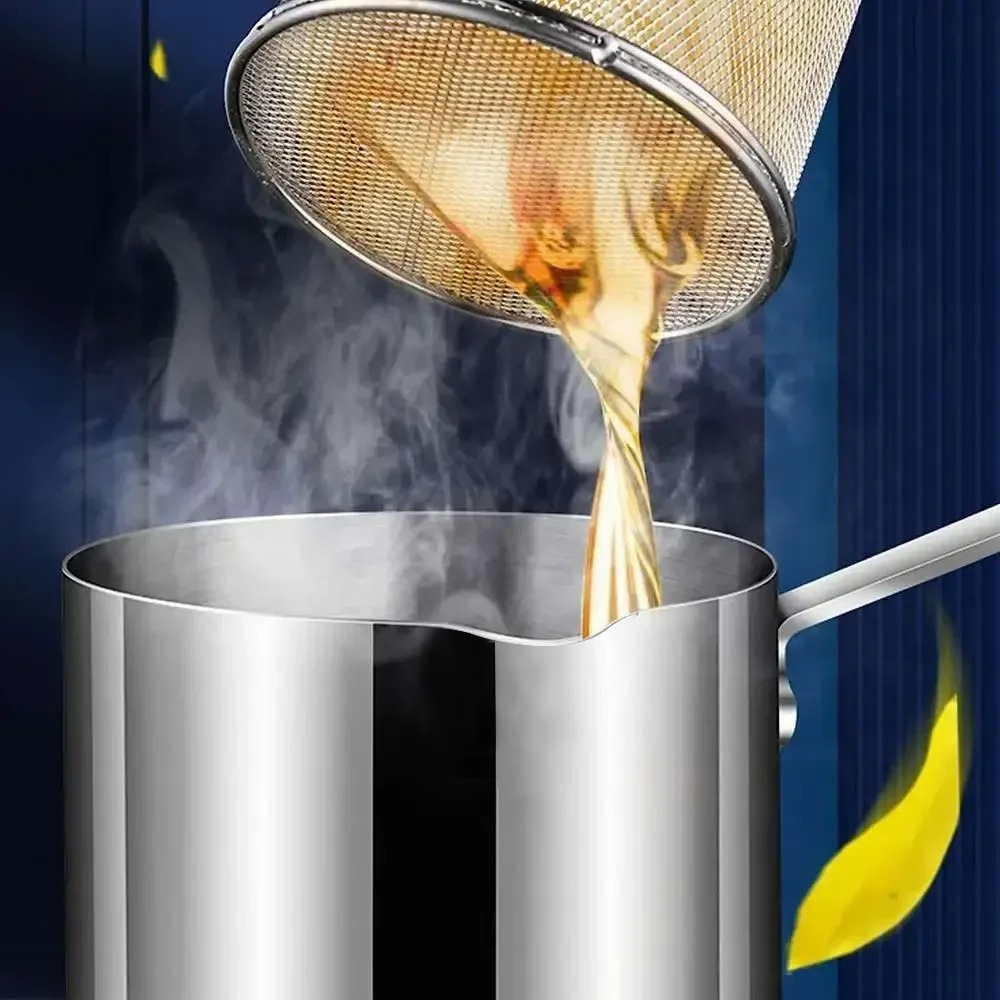 หม้อทอดสแตนเลสพร้อมตะกร้าอเนกป - Fryer Basket Commercial Stainless บทวิจารณ์และราคา