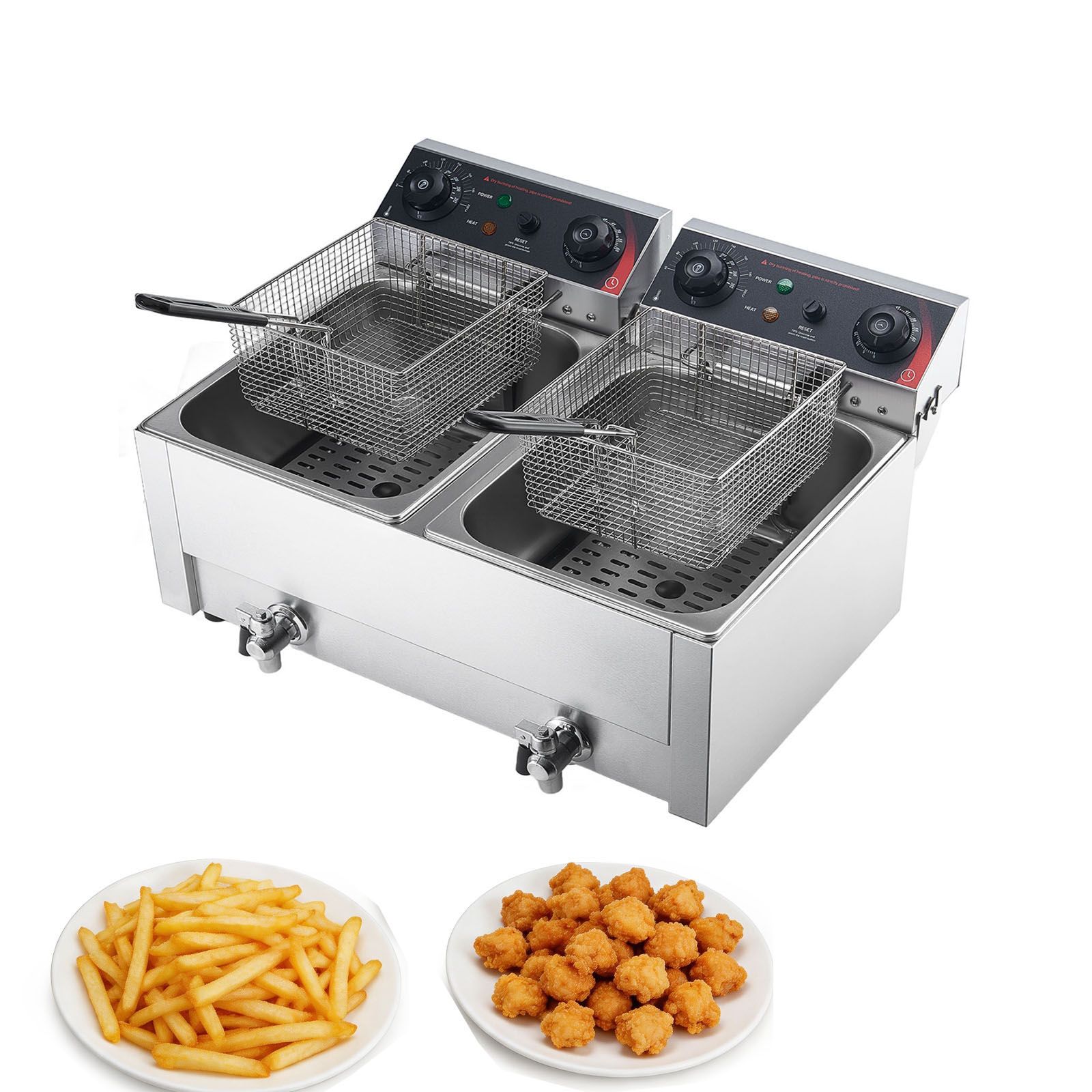 หม้อทอดไฟฟ้าเชิงพาณิชย์ 3500 ว - Countertop Deep Fryer With Timer บทวิจารณ์และราคา
