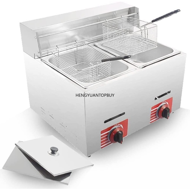 เตาทอดแก๊ส LPG เชิงพาณิชย์ พร้ - Commercial Gas Deep Fryer Propane บทวิจารณ์และราคา
